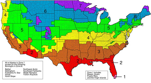r-value insulation map based on climate in Dist of Columbia
